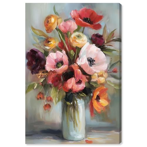 Kunstdruck auf Leinwand, Motiv: Bold Flower Vase, Herbstkunst von Art Remedy, Galerieverpackt, 25,4 x 38,1 cm Kunstdruck auf Leinwand, Motiv: Bold Flower Vase, Herbstkunst von Art Remedy, Galerieverpackt, 25,4 x 38,1 cm von Art Remedy