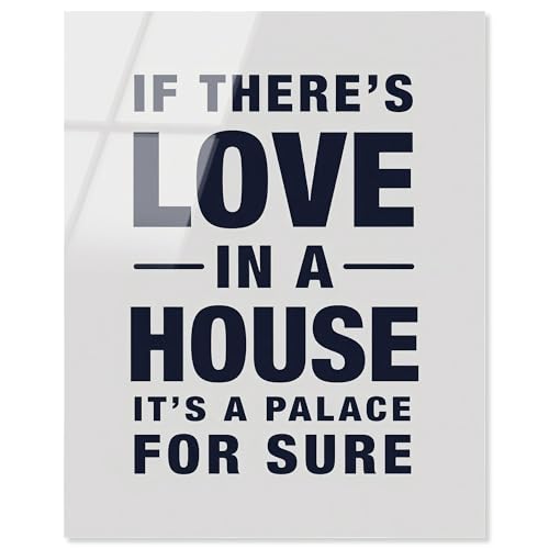 Love In The House Acryldruck Zitate Kunstdrucke von Art Remedy fertig zum Aufhängen, 24 x 30 cm Love In The House Acryldruck Zitate Kunstdrucke von Art Remedy fertig zum Aufhängen, 24 x 30 cm von Art Remedy