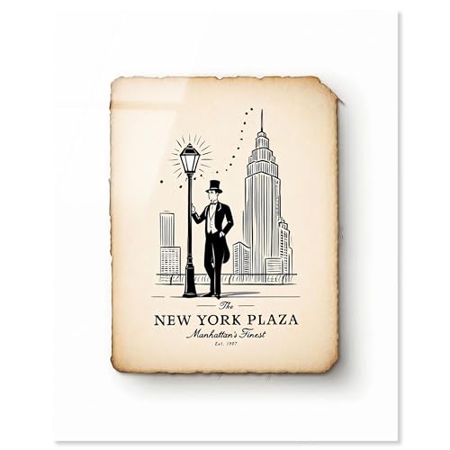 New York Plaza Gentleman Acryldruck, Zitate, Kunstdrucke von Art Remedy, fertig zum Aufhängen, 24 x 30 cm New York Plaza Gentleman Acryldruck, Zitate, Kunstdrucke von Art Remedy, fertig zum Aufhängen, 24 x 30 cm von Art Remedy