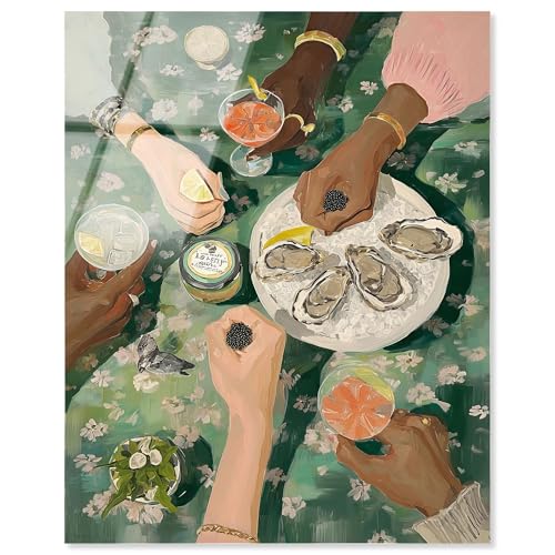 Oyster Social Acryldruck, modische Kunstdrucke von Art Remedy, fertig zum Aufhängen, 40,6 x 50,8 cm Oyster Social Acryldruck, modische Kunstdrucke von Art Remedy, fertig zum Aufhängen, 40,6 x 50,8 cm von Art Remedy