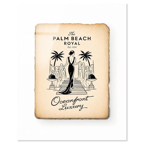 Palm Beach Royal Acryldruck, Zitate Kunstdrucke von Art Remedy, fertig zum Aufhängen, 24 x 30 cm von Art Remedy