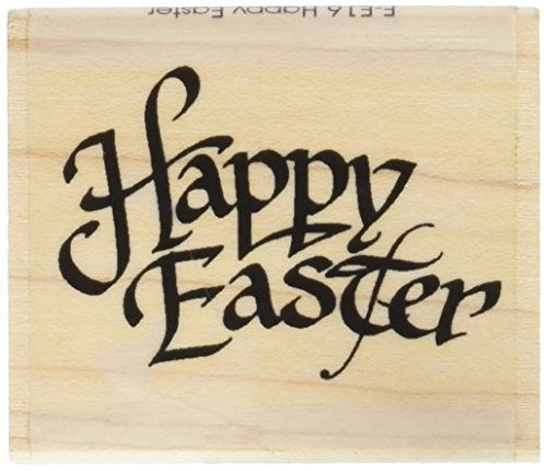 Art Stamps Happy Easter Clear Stamp Happy Easter (Frohe Ostern), Handwerk schwarz von Art Stamps