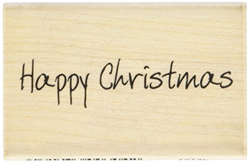 Art Stamps Stamp Scribbled Happy Christmas Inka-Stempel, Gummi, Schwarz, M von Art Stamps