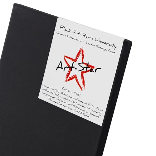 Art-Star | 1x Black University KEILRAHMEN | 1 Schwarze Leinwand auf Keilrahmen | Leinwandtuch vorgrundiert, malfertige bespannte rechteckige Keilrahmen mit Leinwand zum bemalen | Format: 20x20cm Art-Star | 1x Black University KEILRAHMEN | 1 Schwarze Leinwand auf Keilrahmen | Leinwandtuch vorgrundiert, malfertige bespannte rechteckige Keilrahmen mit Leinwand zum bemalen | Format: 20x20cm von Art-Star