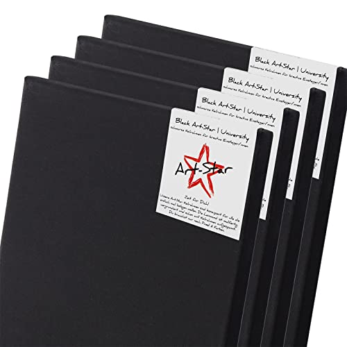 Art-Star 4X University Black KEILRAHMEN 50x70 cm | Schwarze Leinwände auf Keilrahmen 50x70 cm | Leinwandtuch vorgrundiert, malfertige bespannte rechteckige Keilrahmen mit Leinwand zum malen Art-Star 4X University Black KEILRAHMEN 50x70 cm | Schwarze Leinwände auf Keilrahmen 50x70 cm | Leinwandtuch vorgrundiert, malfertige bespannte rechteckige Keilrahmen mit Leinwand zum malen von Art-Star