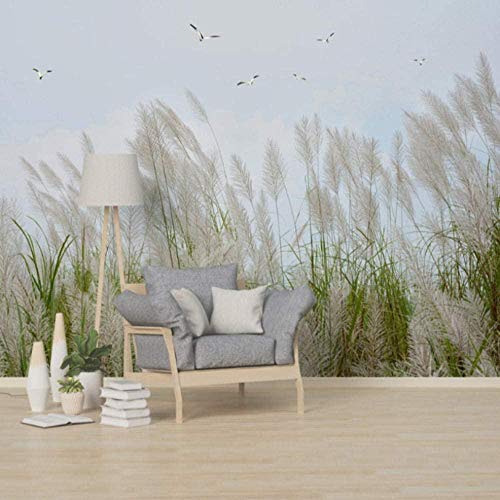 ZZXIAO Fototapete Schlafzimmer schwankendes Schilf 3D Fototapete Wandbild Motiv Tapete Vlies Tapete Tierwan wandpapier fototapete 3d effekt tapete Wohnzimmer Schlafzimmer Hintergrundbild-250cm×170cm von Art Wallpaper