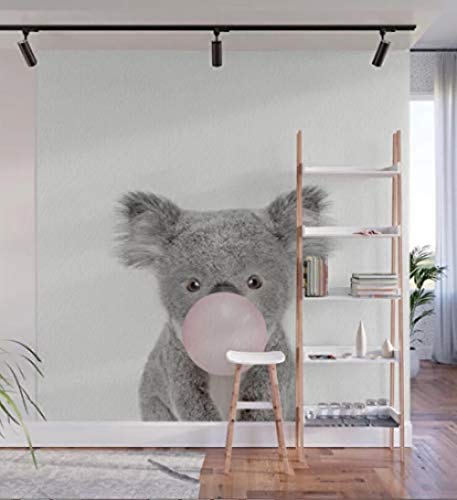 ZZXIAO Kaugummi Baby Koala Wandbild Wohnzimmer Schlafzimmer Home Wallpaper wandpapier fototapete 3d effekt tapete Wohnzimmer Schlafzimmer Hintergrundbild-300cm×210cm von Art Wallpaper