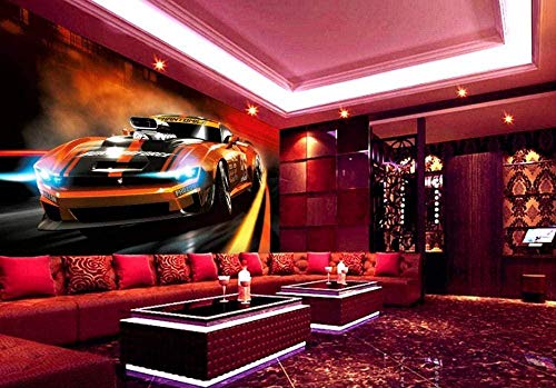 ZZXIAO Mountain Car Bar Auto Foto Hintergrund Wand Vlies Tapete für Wohnzimmer wandpapier fototapete 3d effekt tapete Wohnzimmer Schlafzimmer Hintergrundbild-400cm×280cm von Art Wallpaper