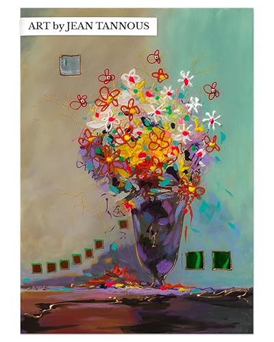 ARTbyTANNOUS® Kunstdruck Größe L I Jean Tannous Gemälde Les Fleurs 10 I Gallery Print Acryl I moderne Wandbilder I Wohnzimmer, Büro & Praxis I Jedes Bild exklusiv I Leinwand möglich von Art by Tannous