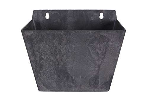 Art en Vogue Artstone Pflanzgefäß Wandtopf Ella, frostbeständig und leichtgewichtig, Schwarz, 22x15x17cm, 22x15x17 cm von Artstone