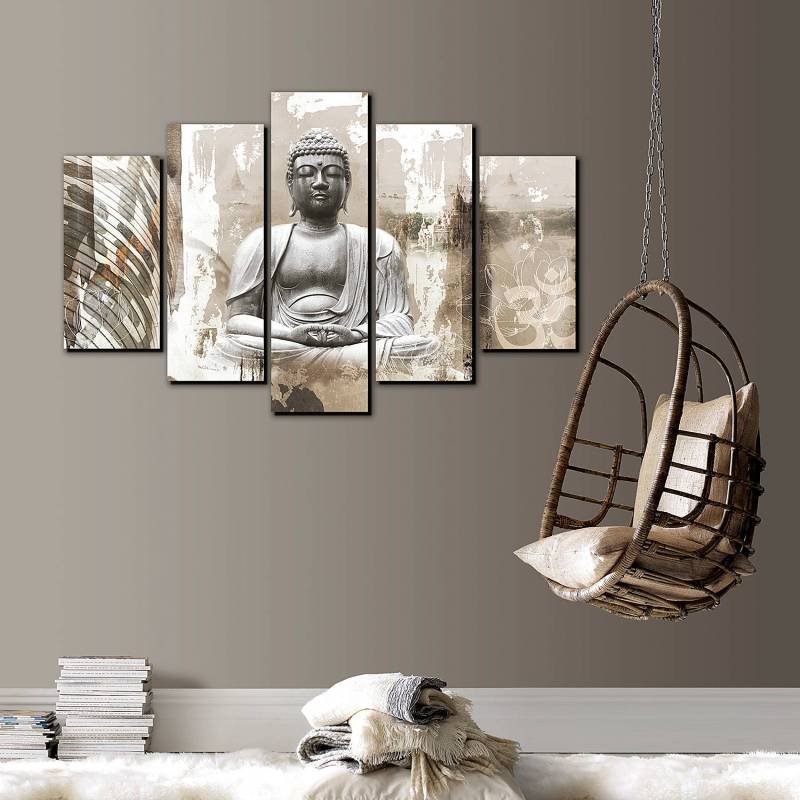 Leinwandbilder Set Buddha 5-teilig von Art for the Home