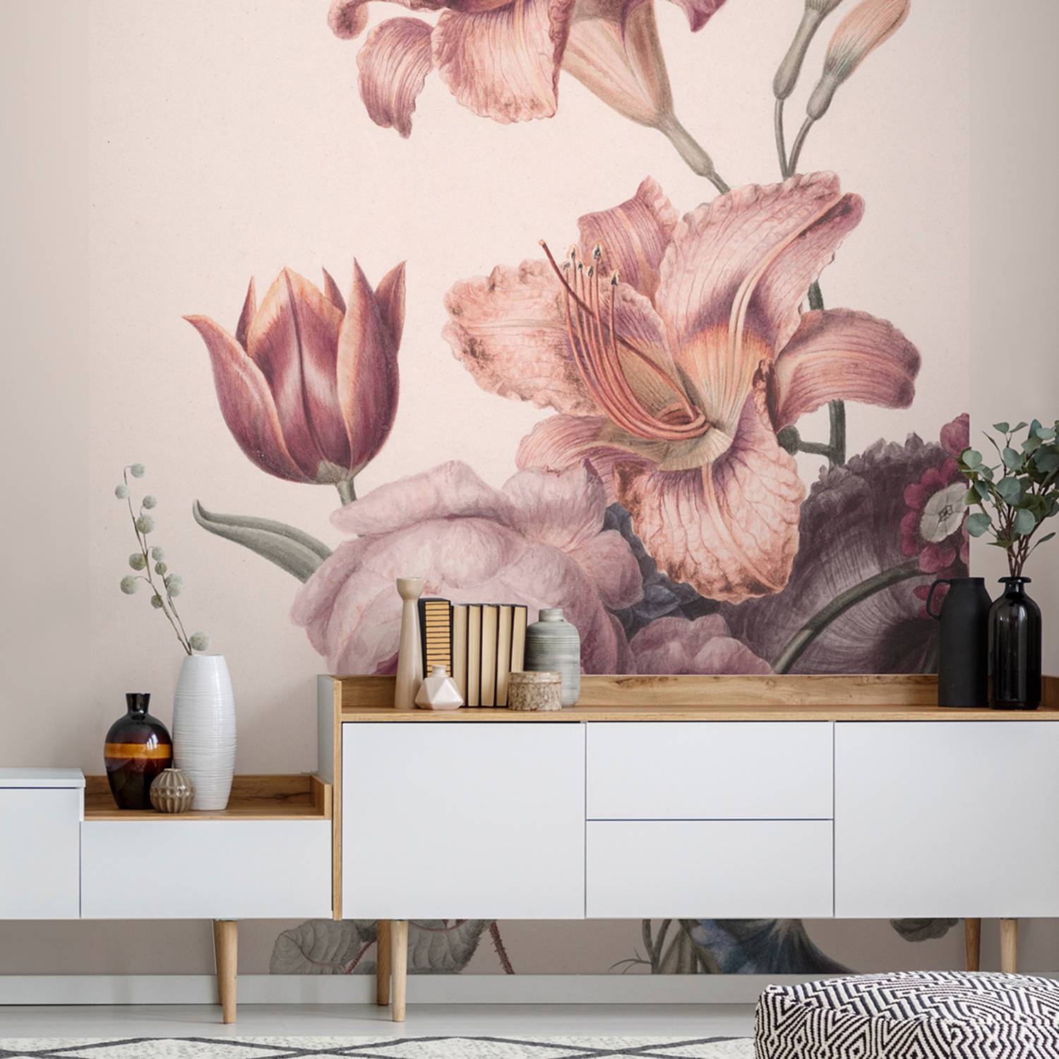 Vlies Fototapete Soft Blush Blossom von Art for the Home