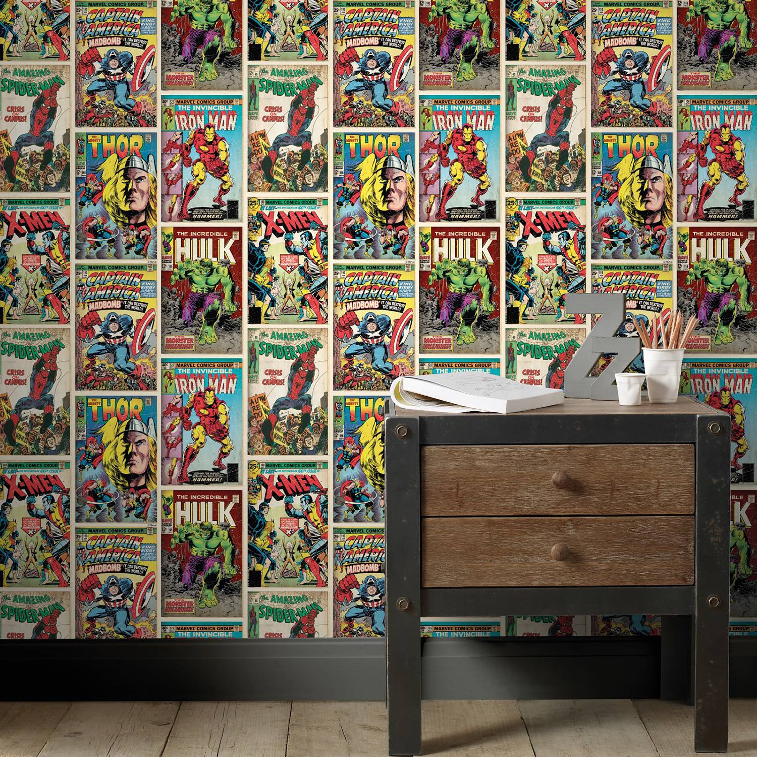 Vliestapete Marvel Action Heroes von Art for the Home