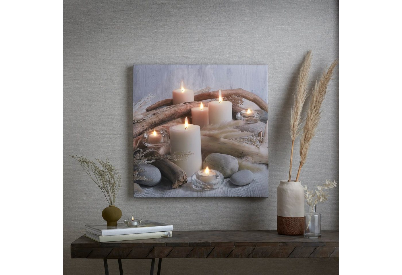 Art for the home LED-Bild Serene Oasis LED 60x60cm, (1 St) von Art for the home