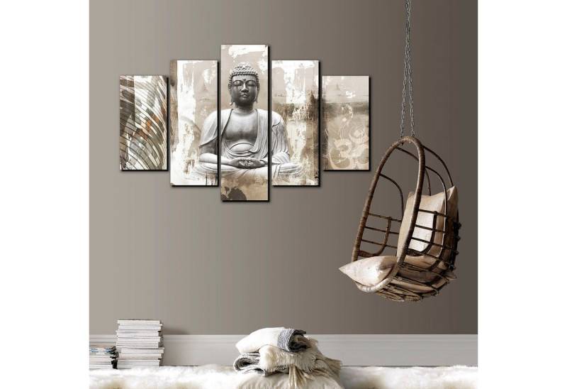 Art for the home Leinwandbild Buddha XXL, (Set, 5 St) von Art for the home