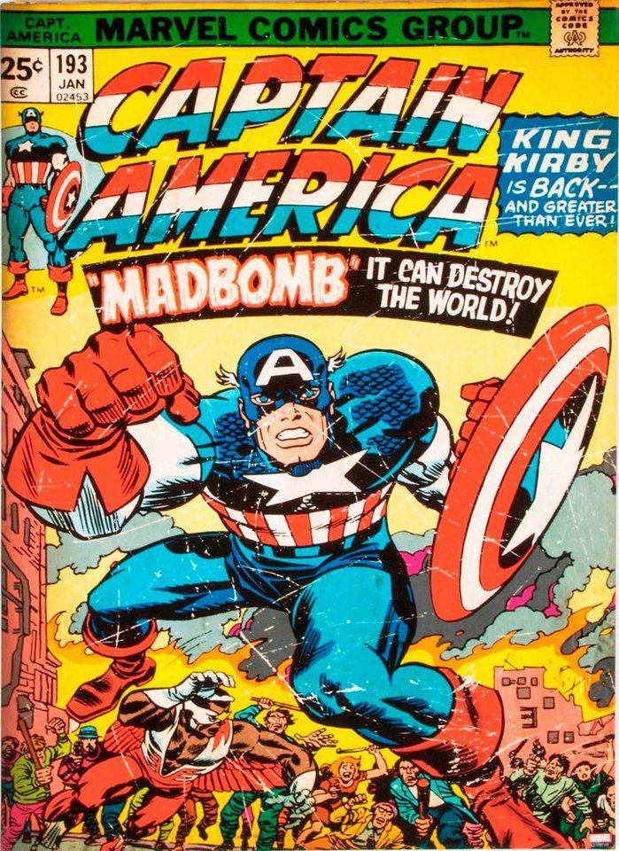 Art for the home Leinwandbild CAPTAIN AMERICA, Fantasy von Art for the home