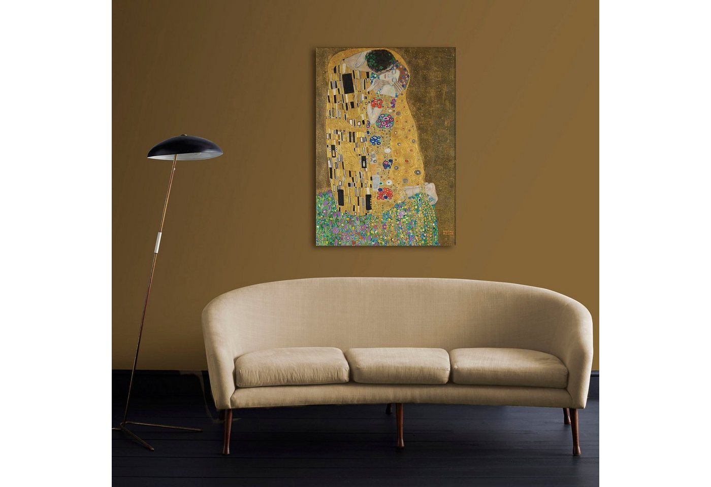Art for the home Leinwandbild Kuss (Gustav Klimt), (1 St) von Art for the home