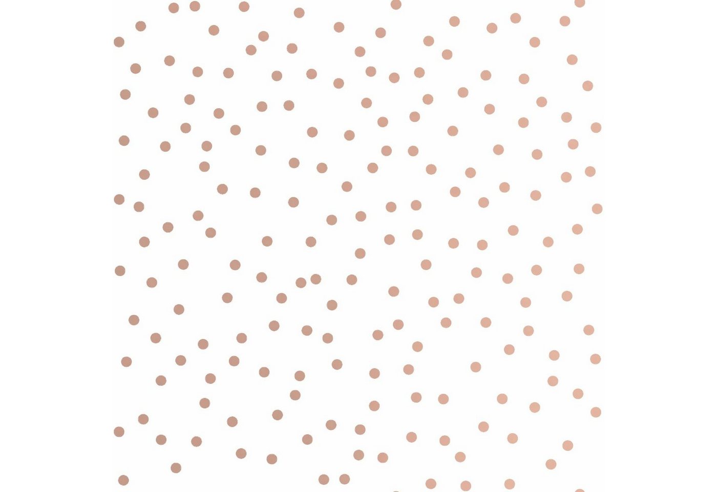 Art for the home Vliestapete Konfetti, glatt, (1 St), Rose Gold - 10mx53cm von Art for the home