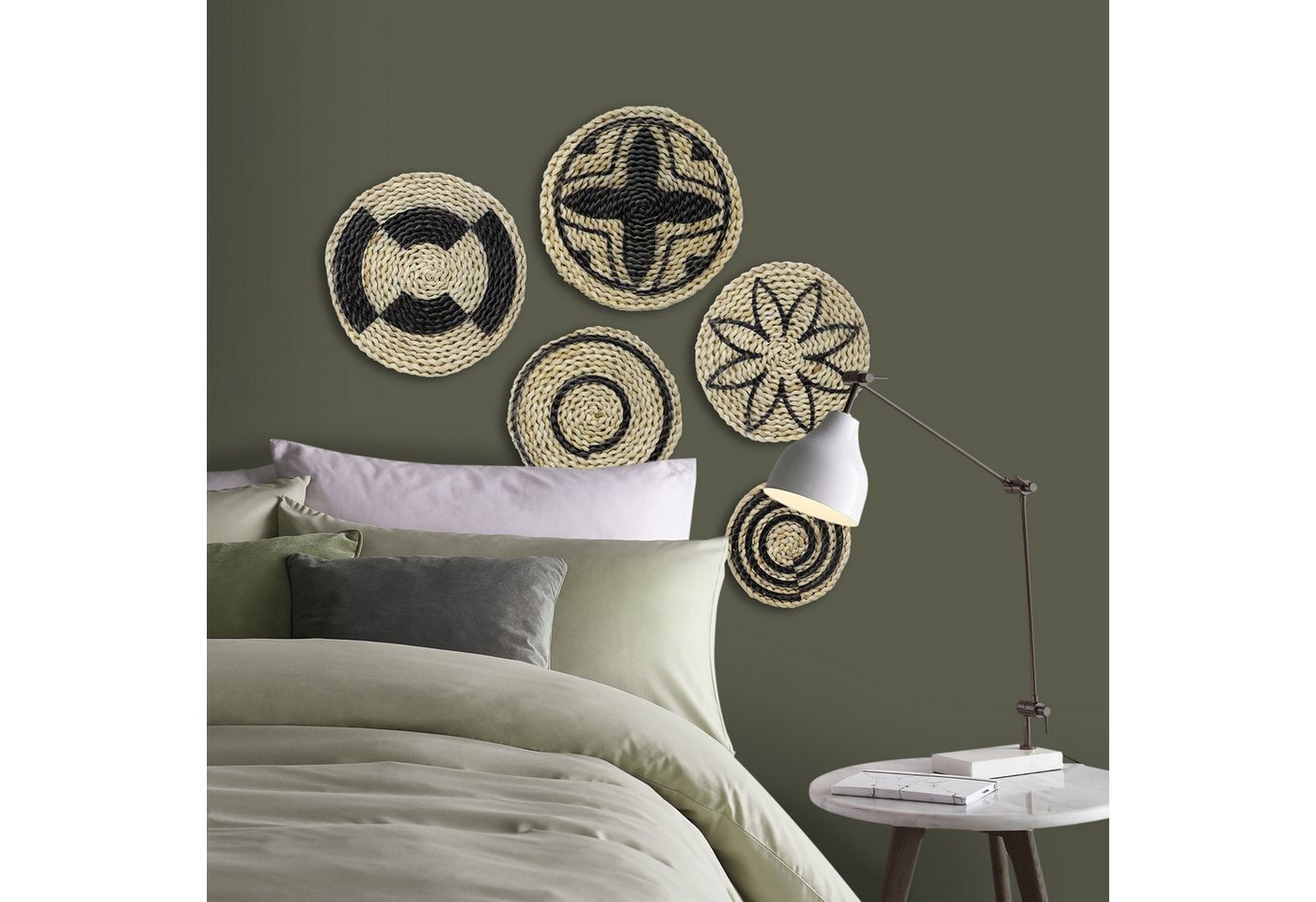 Art for the home Wandbild Rotan, (Set, 1 St), Wanddeko Set (5-er Set) von Art for the home