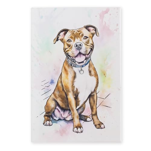 Art of Arora 2861 Staffordshire Bullterrier Fliesenbild, Wandkunst, 30 x 20 cm von Art of Arora