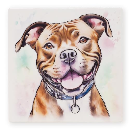 Art of Arora 2961 Staffordshire Bullterrier Keramik-Untersetzer, 10 x 10 cm Art of Arora 2961 Staffordshire Bullterrier Keramik-Untersetzer, 10 x 10 cm von Art of Arora