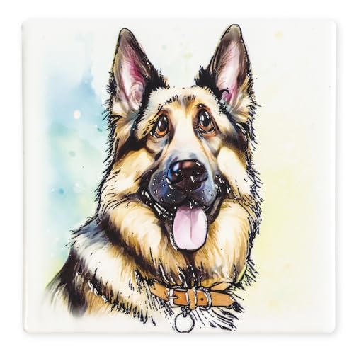 Art of Arora 3408 Deutscher Schäferhund Magnet 7,5 x 7,5 cm Art of Arora 3408 Deutscher Schäferhund Magnet 7,5 x 7,5 cm von Art of Arora