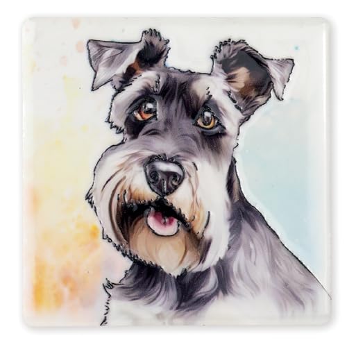 Art of Arora 3412 Schnauzer Magnet, 7,5 x 7,5 cm Art of Arora 3412 Schnauzer Magnet, 7,5 x 7,5 cm von Art of Arora