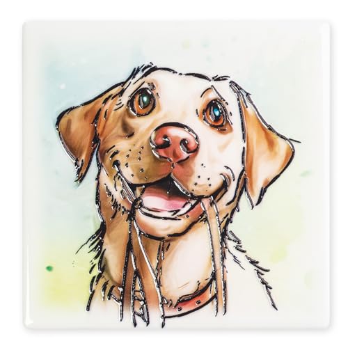 Art of Arora 3415 gelber Labrador-Keramikmagnet, 7,5 x 7,5 cm Art of Arora 3415 gelber Labrador-Keramikmagnet, 7,5 x 7,5 cm von Art of Arora