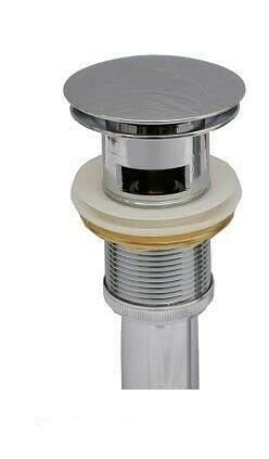 Art-of-Baan Ablaufventil Pop Up Ventil Waschbecken Waschtisch Abfluss MIT/OHNE ÜBERLAUF WEIß SCHWARZ Silber (mit Überlauf, Silver) von Art-of-Baan