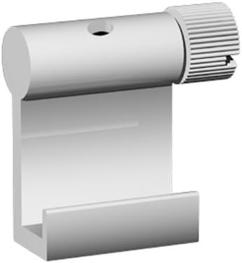 Art & More Bilderhaken verstellbar für Aluminiumrahmen, Zubehör für Galerieschienen, Verstellbarer Bilderhaken für Alurahmen, Tragkraft bis 5kg – 10 Stück von Art & More