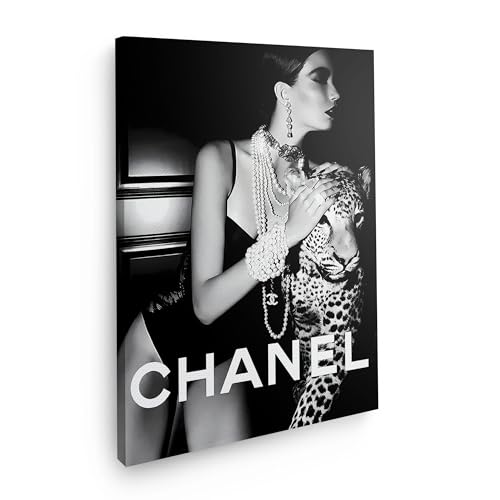Art100 Leinwandbild - Chanel Store 60x40cm Hochwertiger Kunstdruck, Leinwandbild | modernes Wandbild Chanel Store | coole Wandbilder für das Wohnzimmer | Art Bilder von Art100
