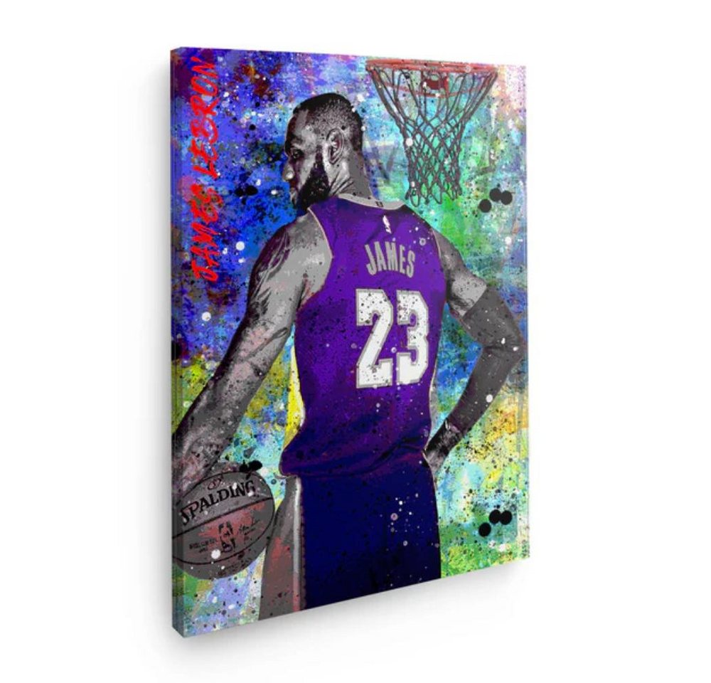 Art100 Leinwandbild Lebron James Pop Art Leinwandbild Kunst von Art100