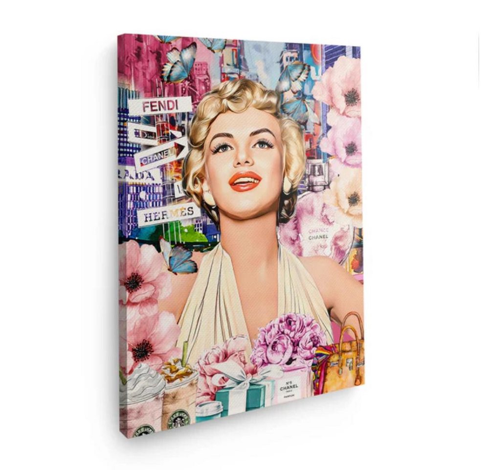 Art100 Leinwandbild Marylin Fashion Pop Art Leinwandbild Kunst von Art100