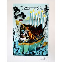 Salvador Dali - Mit Bleistift Handsigniert Lithographie 1976 Unbefleckte Empfängnis von Art1906
