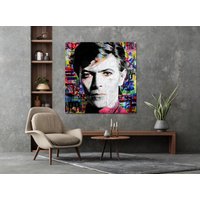 David Bowie | Hochwertiger Druck Auf Leinwand von Art2Kunstraum