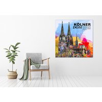 Kölner Dom | Hochwertiger Druck Auf Leinwand von Art2Kunstraum