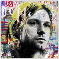 Kurt Cobain Nirvana | Hochwertiger Druck Auf Leinwand von Art2Kunstraum