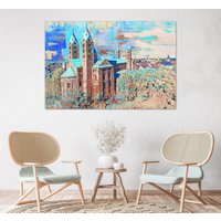 Speyer Kaiserdom | Hochwertiger Druck Auf Leinwand von Art2Kunstraum