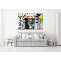 Trier Porta Nigra | Hochwertiger Druck Auf Leinwand von Art2Kunstraum