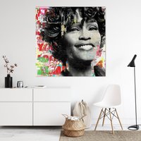 Whitney Houston | Hochwertiger Druck Auf Leinwand Whitney Houston | Hochwertiger Druck Auf Leinwand von Art2Kunstraum