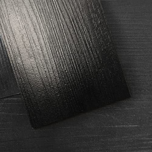 Art3d PVC-Bodenbelag Selbstklebende Bodenfliese Fliesen DIY Vinyl Holzdielen Wasserdichter Dielenboden Holzoptik Gewaschen Starre Oberfläche Harter Kern 36 Stück Schwarz 5 m² von Art3d