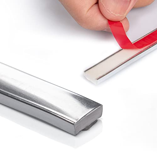 Art3dwallpanels 9 meter Edelstahl-Verkleidung zum Abziehen und Aufkleben für Fliesenkanten selbstklebend flexibler Besatz für Eckdekoration von Art3dwallpanels