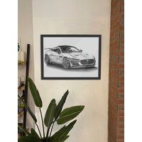 Auto Poster | Zeichnung Kunstdruck Jaguar F-Typ Graphitzeichnung Bleistift Geschenkidee Auto Poster | Zeichnung Kunstdruck Jaguar F-Typ Graphitzeichnung Bleistift Geschenkidee von ArtAndWishesShop