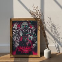 Blade Runner 2049 Movie Poster Ryan Gosling & Jared Leto Wall Decor Denis Villeneuve K Niander Wallace Illustration von ArtApeDesign