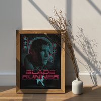 Blade Runner Wanddekoration Deckard Poster Harrison Ford Home Decor Filmposter von ArtApeDesign