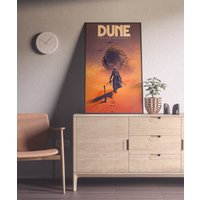 Denis Villeneuve Filmplakat Timothée Chalamet Wall Decor Paul Atreides Und Sand Worm Illustration Arrakis Digital Art Frank Herbert von ArtApeDesign