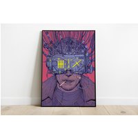 Neuromancer Illustration Wandkunst Roman Poster Wohnkultur von ArtApeDesign