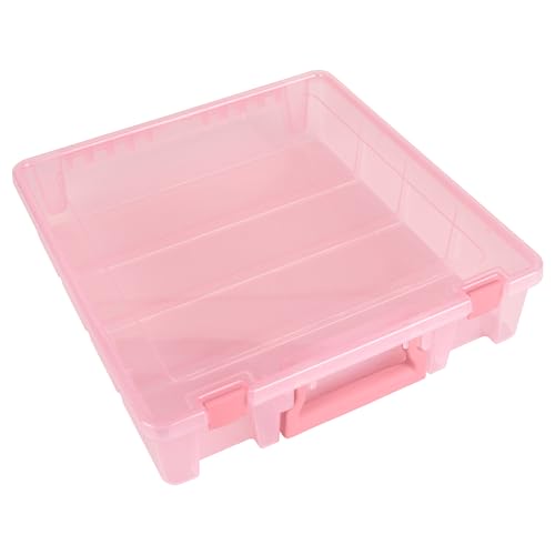 ArtBin 6955RK Super Satchel Box mit 1 Fach, Kunst- und Bastelorganizer, 1 Stück, durchscheinendes Rouge von ArtBin