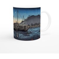 Hiroaki Takahashi Junks in Inatori Bay, Izu 11Oz Keramikbecher. Fine Art Tasse/ Tasse. Ideales Geschenk Kaffee/Tee Tasse von ArtBoxGalleria