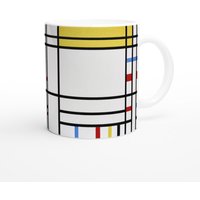 Piet Mondrian Place De La Concorde | 1938 11Oz Keramikbecher. Moderne Kunst Tasse/ Tasse. Ideales Geschenk Kaffee/Tee von ArtBoxGalleria